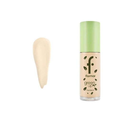 خرید کرم پودر وگان شیشه ای مات گرین آپ فلورمار