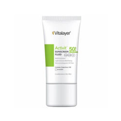 خرید فلوئید ضد آفتاب پوست چرب Activit SPF50 ویتالیر 50ml